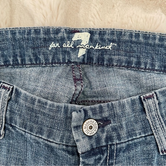 🪩7 For All Mankind VINTAGE Y2K Crop A Pocket Jeans - Picture 6 of 12